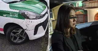 Jóvenes se 'enfiestan' y roban taxi en Xalapa; hay una detenida