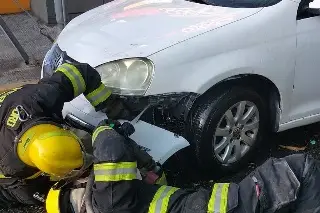 Conato de incendio de un auto en Veracruz 