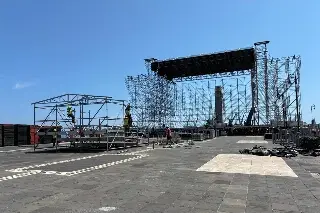 Avanza montaje del escenario para concierto de Martin Garrix en Veracruz  