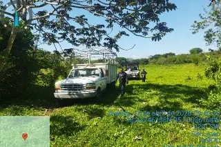 Hallan osamenta humana en predio de Catemaco