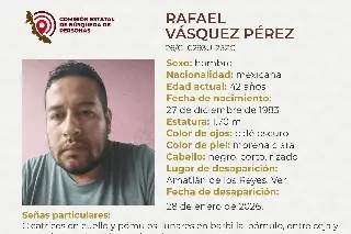 Él es Rafael, tiene 42 años y desapareció en Amatlán, Veracruz 