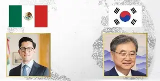 Ministros de Exteriores de México y Corea del Sur buscan ampliar el intercambio comercial