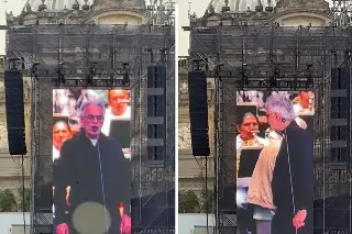Así la prueba de sonido de Andrea Bocelli en el Zócalo (+Video)