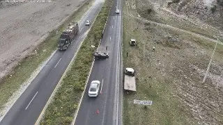 Reportan cierre por volcadura en esta autopista de Veracruz