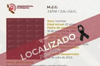 Tras casi 3 años, hallan sin vida a adulto mayor reportado como desaparecido en el puerto de Veracruz