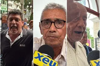 ¡Pleito de maniobristas de Veracruz! Rompen conferencia de prensa 