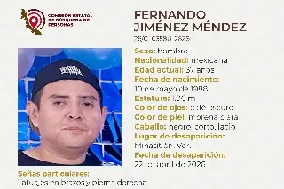 Desaparece hombre al sur de Veracruz; aquí sus características