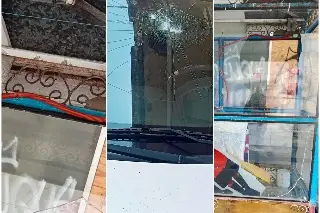 Exigen frenar a violento sujeto que causa destrozos en el centro de Veracruz
