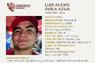 Piden apoyo para localizar a joven desaparecido al norte de Veracruz 