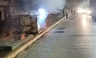 Se incendia registro de CFE en fraccionamiento de Veracruz