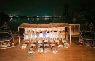 Aseguran casi una tonelada de cocaína en costas de Chiapas