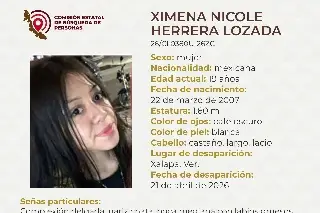 Joven mujer desaparece en Xalapa, Veracruz; aquí sus características 