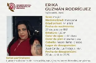 Desaparece mujer en La Antigua, Veracruz; estas son sus características 