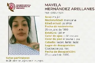 Joven mujer desaparece al sur de Veracruz; aquí sus características 