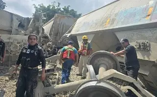 Descarrila tren carguero en Fortín, Veracruz