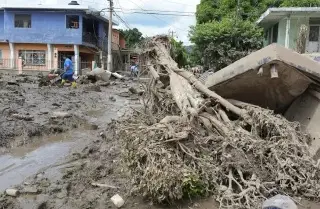En Poza Rica  ya se construyen viviendas para afectados por las inundaciones: Sheinbaum 