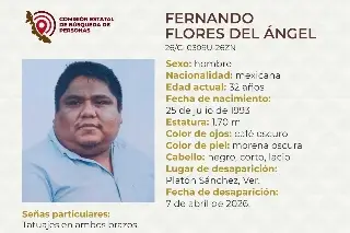 Hombre desaparece al norte de Veracruz; estas son sus características 