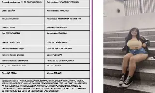 Buscan a joven mujer reportada como desaparecida en Veracruz