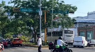 Continúan sin funcionar semáforos en el centro de Veracruz