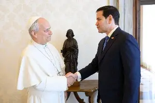 Rubio manifiesta ante León XIV su compromiso por la paz y buena relación con el Vaticano