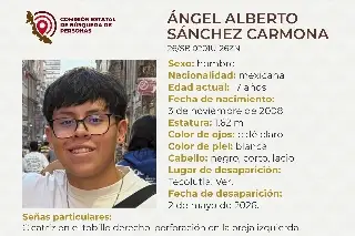 Desaparece menor de edad al norte de Veracruz; estas son sus características 