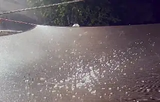 Reportan caída de granizo en Medellín Veracruz (+Video)