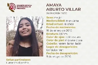Menor de edad desaparece en Córdoba, Veracruz; estas son sus características 