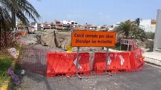 Así se encuentra la calle tortuga tras socavón 