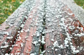 Granizo sorprende; Conagua explica por qué es un fenómeno poco común en Veracruz