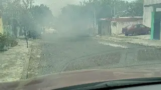 Arde auto en colonia de Veracruz