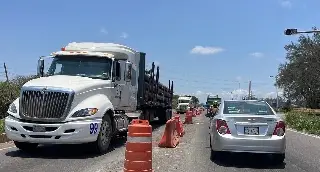 Así van las obras del libramiento a la zona portuaria en Veracruz 