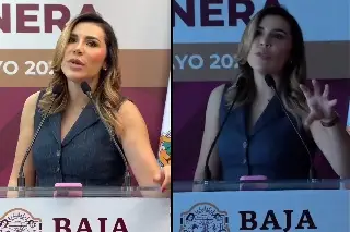 Se le va la luz a gobernadora de Baja California al presumir en mañanera que no hay apagones (+Video)