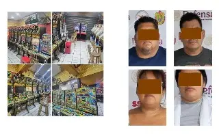 Aseguran 50 máquinas tragamonedas en La Antigua; hay 4 detenidos