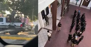 Operativo en comandancia de policía de Catemaco; llegan fuerzas federales y estatales