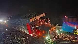 Hay cierre por accidente en esta carretera de Veracruz. Precaución