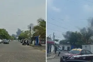 Atienden Bomberos incendio en la Reserva 4 de Veracruz ¿Qué se quemó? (+Video)