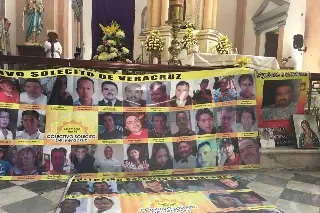 Disminuye asistencia de familiares de desaparecidos a misa mensual en catedral de Veracruz