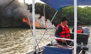 Habrá investigación por yate incendiado en el estero: Nahle 