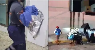Cancún: rescatan a bebé recién nacido abandonado en contenedor de basura