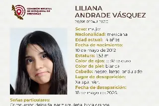 Menor de edad desaparece en Xalapa, Veracruz; aquí sus características 