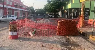 Reducción de carriles en calles del centro de Veracruz 