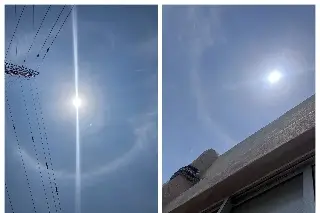Se registra halo solar en Veracruz este martes