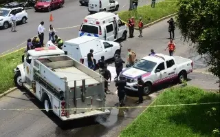 Motociclista muere tras accidente con autobús en bulevar Xalapa-Banderilla