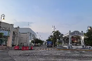 Reducción de carriles en centro de Veracruz