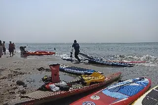 Rescatan a decenas de padelistas y kayakistas por la Isla de Sacrificios 