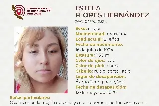 Desaparece mujer al norte de Veracruz; estas son sus características 