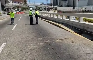 Por hundimiento, habrá cierre vial varios días en Boca del Río a la altura de centro comercial