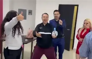 En unidad antisecuestros, captan fiesta con tequila (+Video)