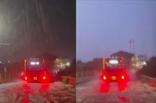 Así desafió el Ulúa a la tormenta para que usuarios regresaran a casa