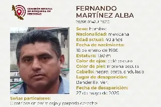 Desaparece hombre en Banderilla, Veracruz; aquí sus características 
